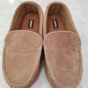 Mens Lam Slippers Size 8 Tan